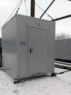 Fire-resistant block-container for telecommunications equipment on the territory of the Chernobyl Nuclear Power Plant